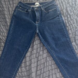 LL bean women’s classic fit dark wash jeans